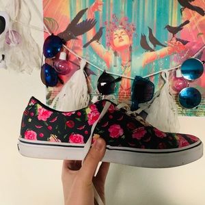 Flower pattern vans